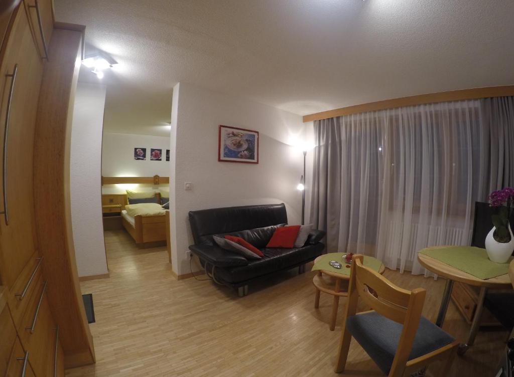 Posezení v ubytování Apartment Swiss Chalet