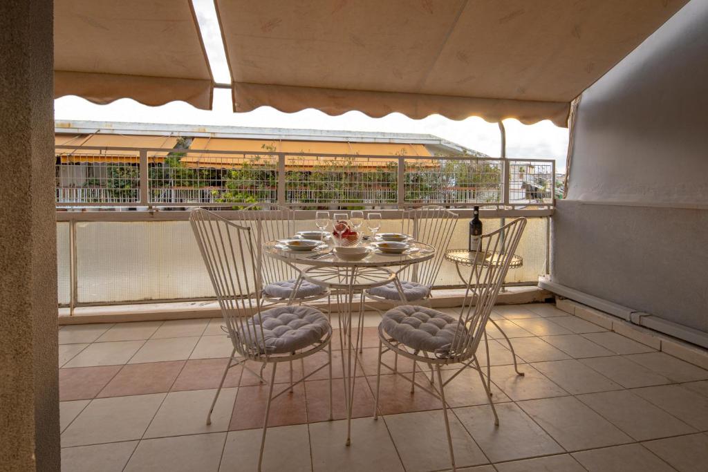 Balkón alebo terasa v ubytovaní Plato - Acropolis Residence Apartment