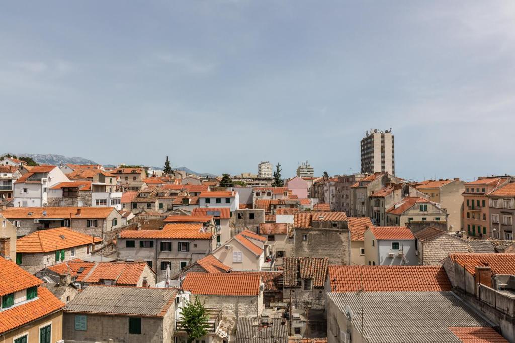 Výhľad na mesto Split alebo výhľad na mesto priamo z apartmánu