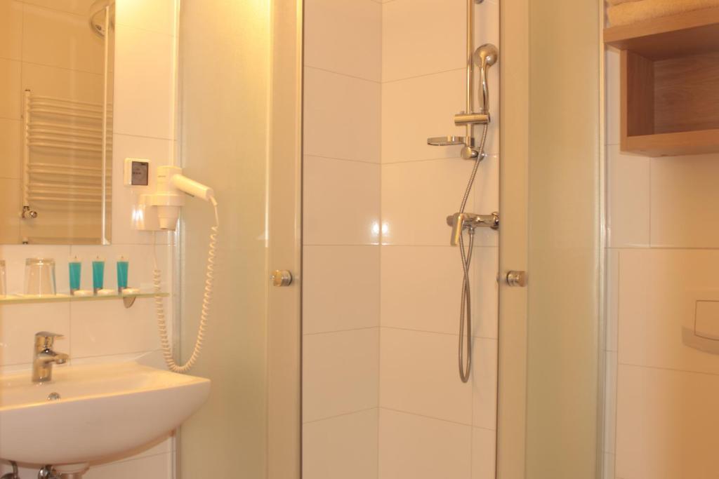 Kúpeľňa v ubytovaní Hotel Huszcza