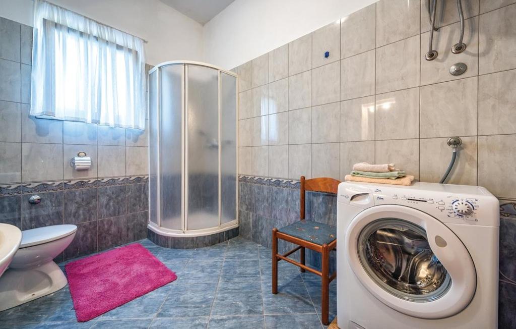 Koupelna v ubytování Apartment Tezak
