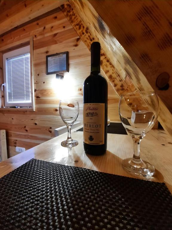 Nápoje v ubytování Cottage Danilo