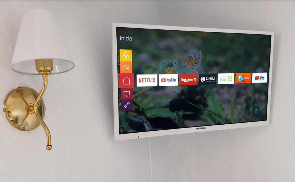 TV a/nebo společenská místnost v ubytování Hotel Mireia
