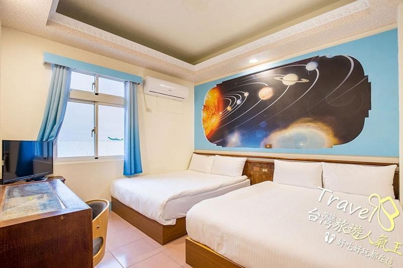 Postel nebo postele na pokoji v ubytování Blue Sea Romance B&B