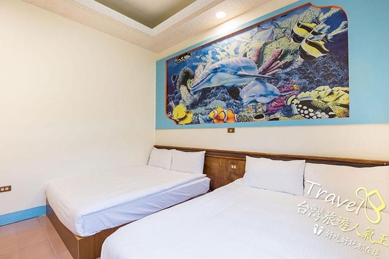 Postel nebo postele na pokoji v ubytování Blue Sea Romance B&B