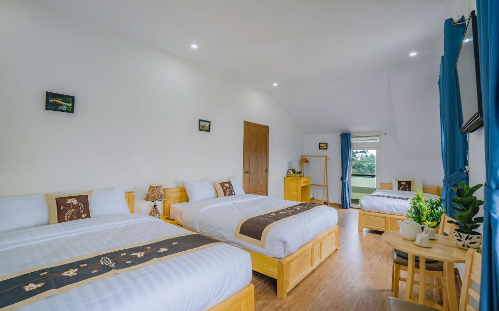 Mây Trắng Villa - 山の景色を望むファミリールーム