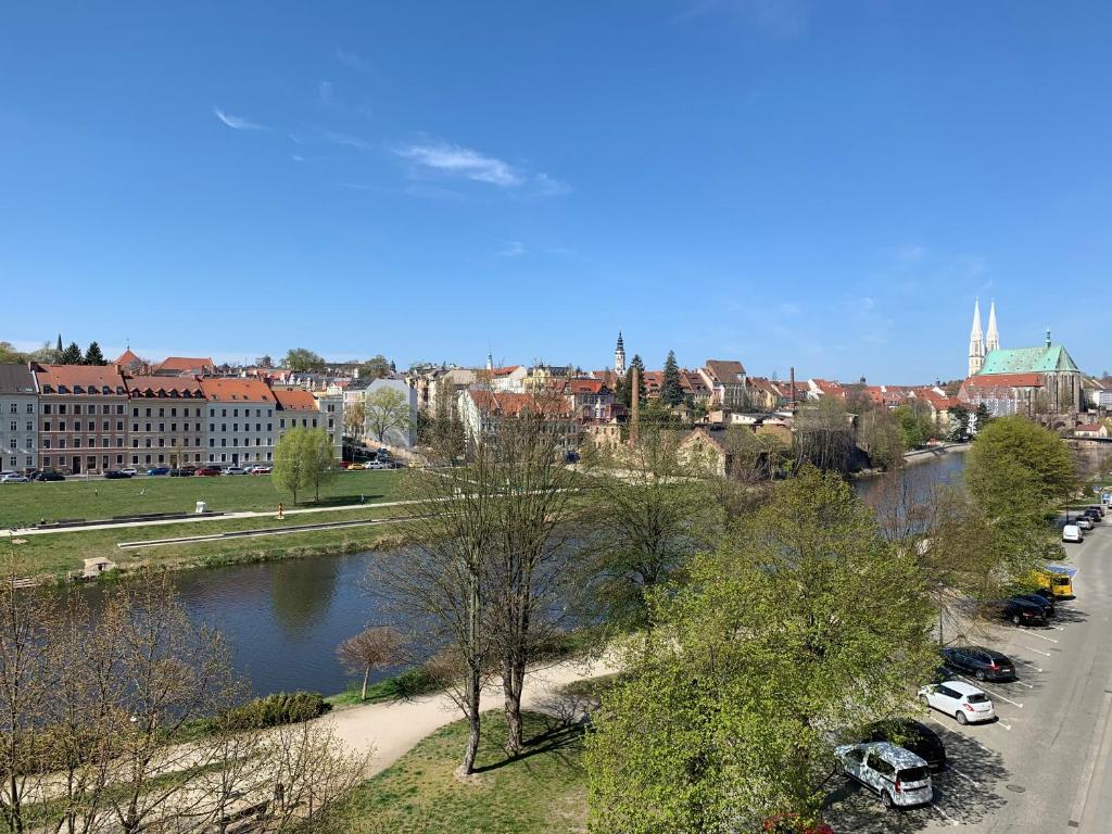 Výhľad na mesto Zgorzelec alebo výhľad na mesto priamo z apartmánu
