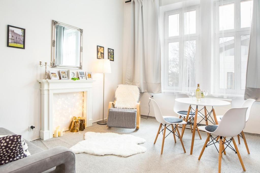 Posedenie v ubytovaní Miodowa Apartment