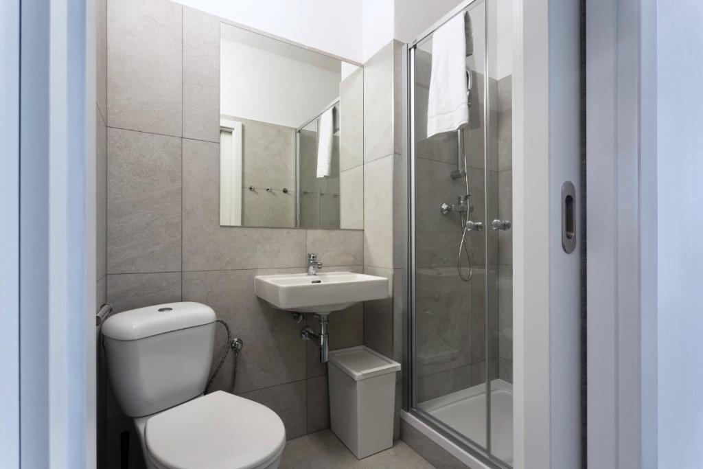 Koupelna v ubytování Hotel AMITY
