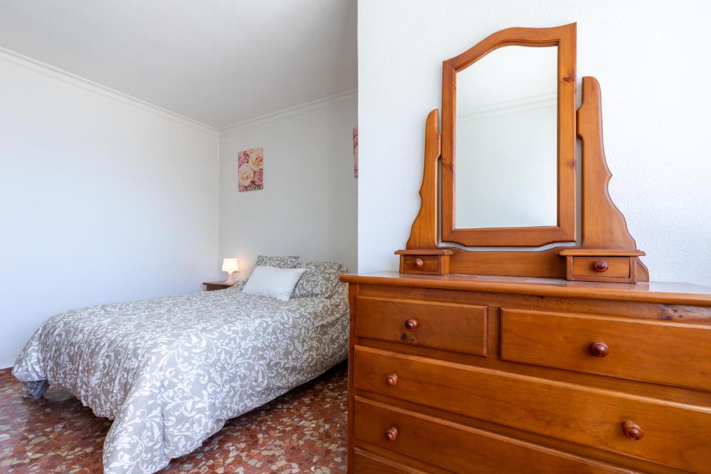 Posteľ alebo postele v izbe v ubytovaní Apartamento Cala Mar
