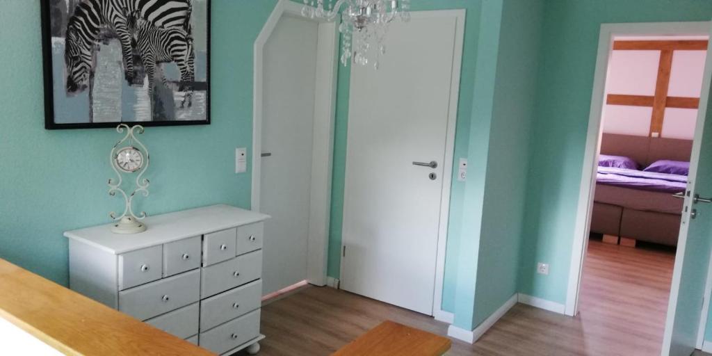 Postel nebo postele na pokoji v ubytování Privatzimmer Donna und Frido