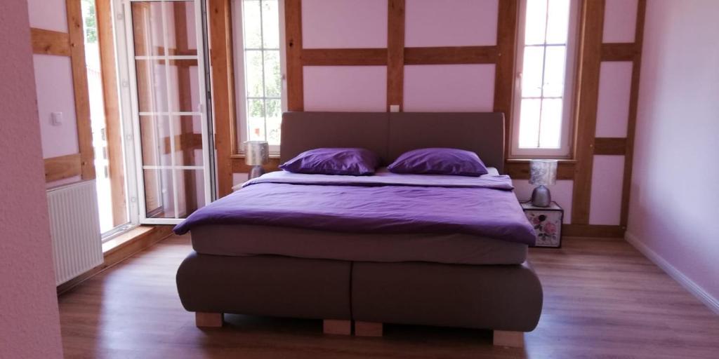 Postel nebo postele na pokoji v ubytování Privatzimmer Donna und Frido