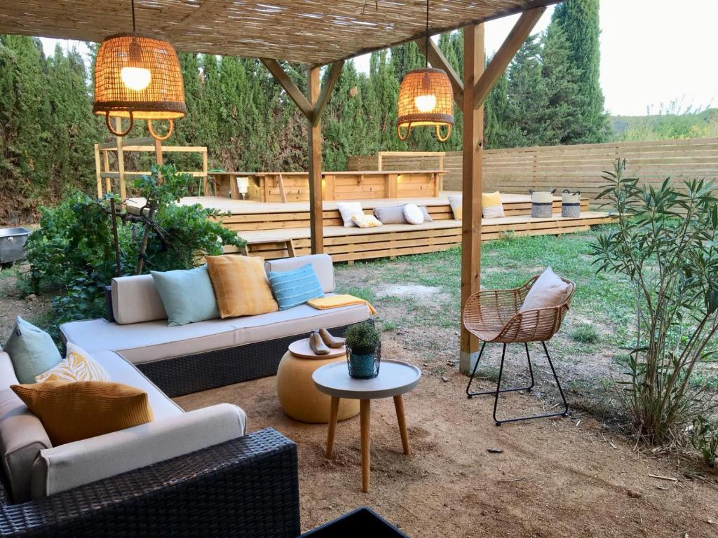 Zahrada ubytování Sant Mori- La Escala Boutique apartment