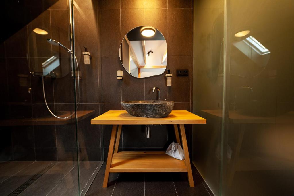 Baðherbergi á Apartmány Dačický 2