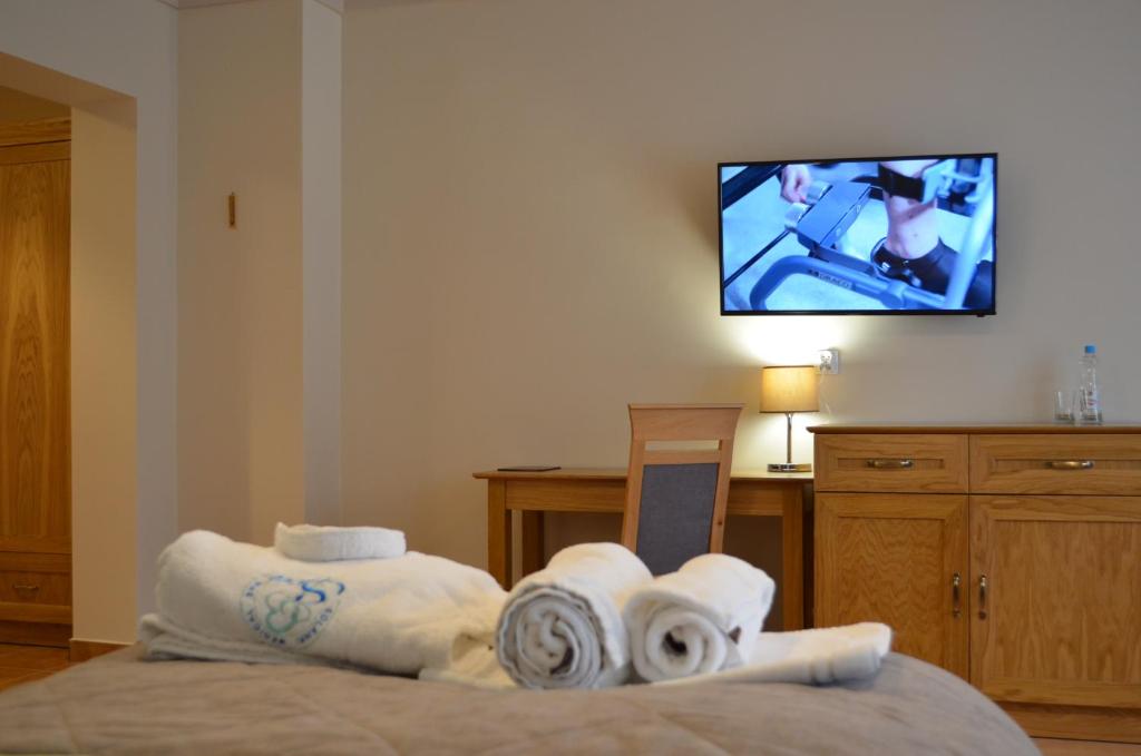 Posteľ alebo postele v izbe v ubytovaní Solanki Medical SPA