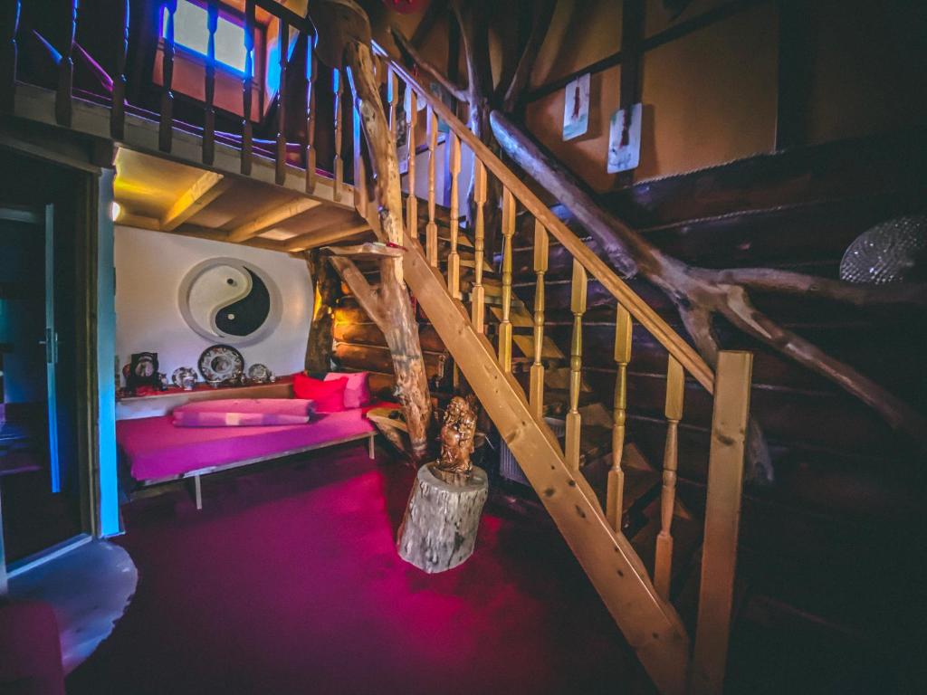 Postel nebo postele na pokoji v ubytování Resort Svět