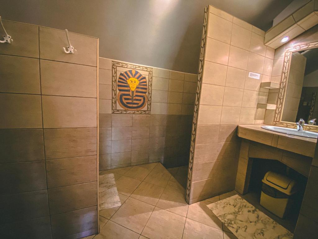 Koupelna v ubytování Resort Svět