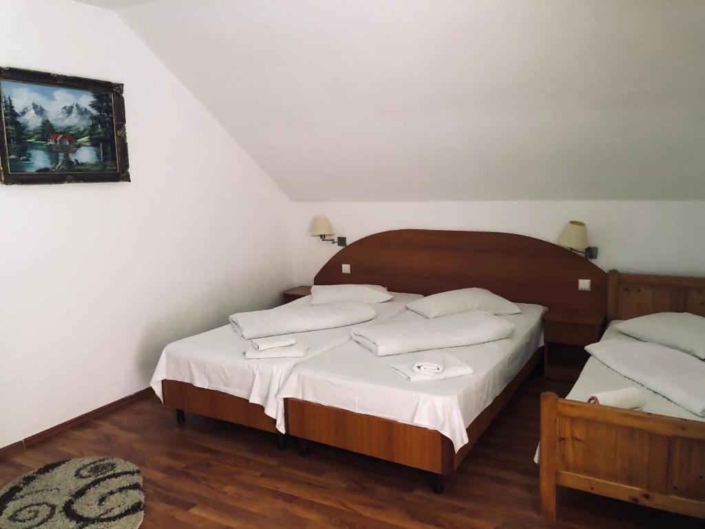 Postel nebo postele na pokoji v ubytování Hotel Poenita