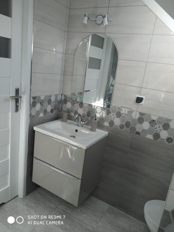 Koupelna v ubytování Apartamenty u" Lusi"