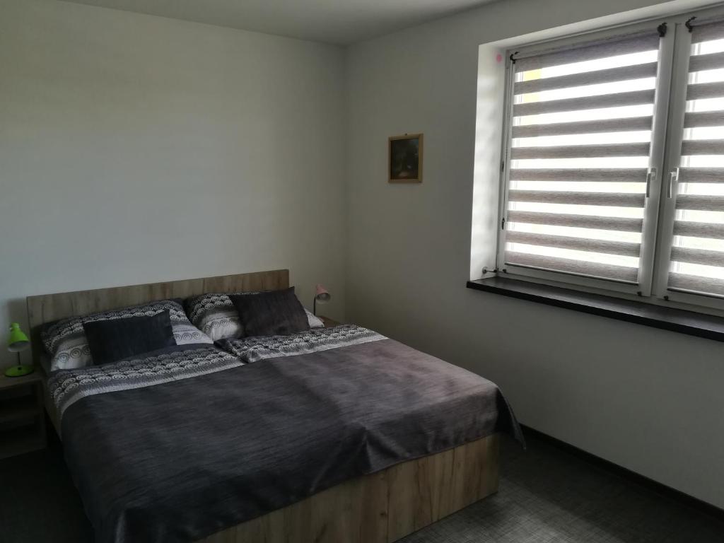 Postel nebo postele na pokoji v ubytování Penzion Šápara