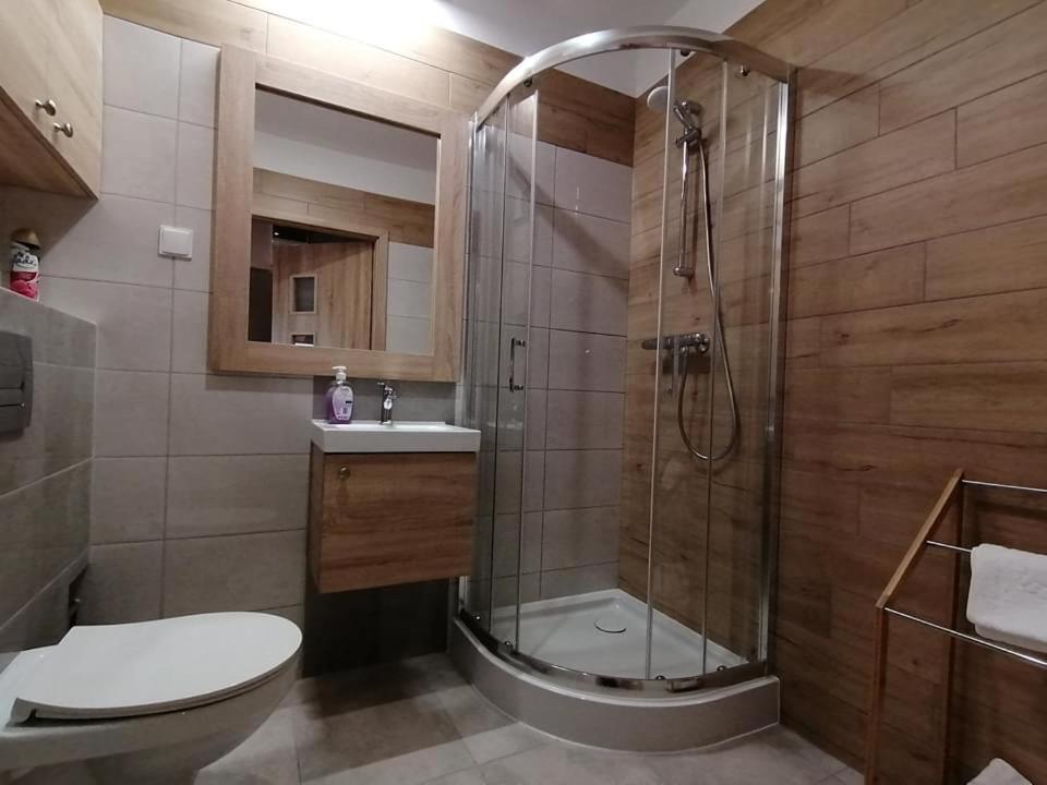Kúpeľňa v ubytovaní Apartament Bojary