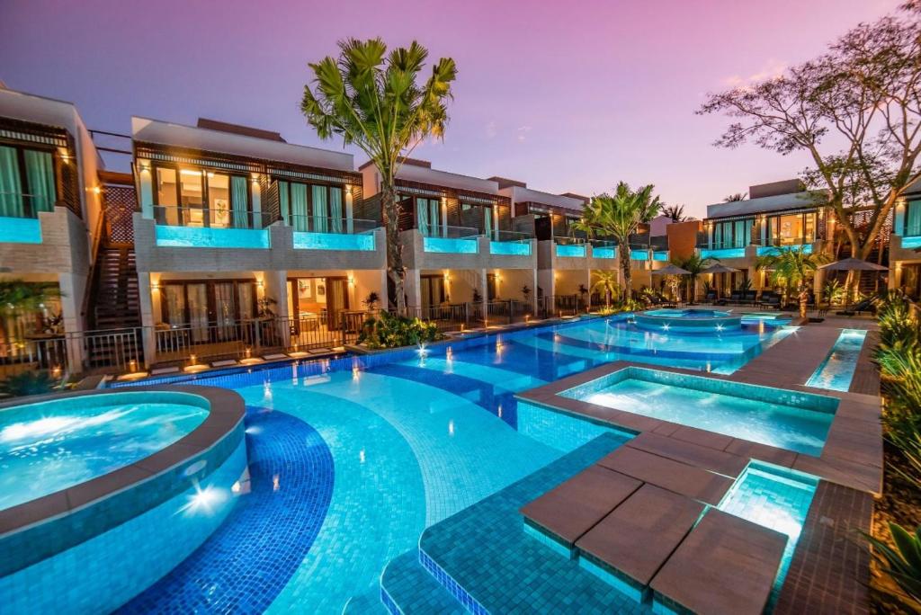 an image of a swimming pool at a hotel at Pousada Arte da Natureza in Bonito