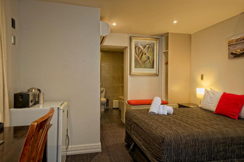 Voodi või voodid majutusasutuse Autoline Motel Queenstown toas
