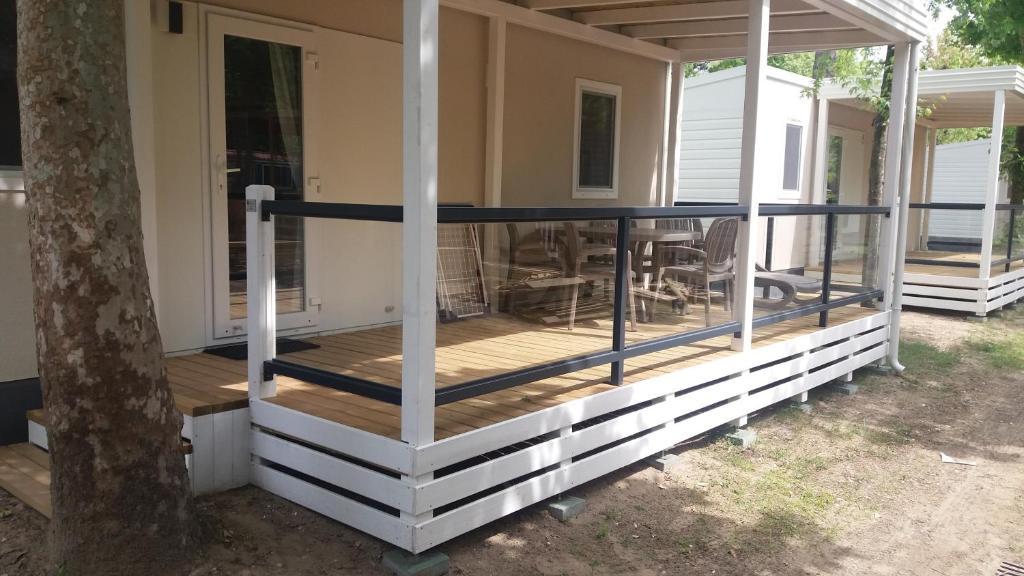 Balkón nebo terasa v ubytování Victoria Mobilehome in Union Camping Cavallino