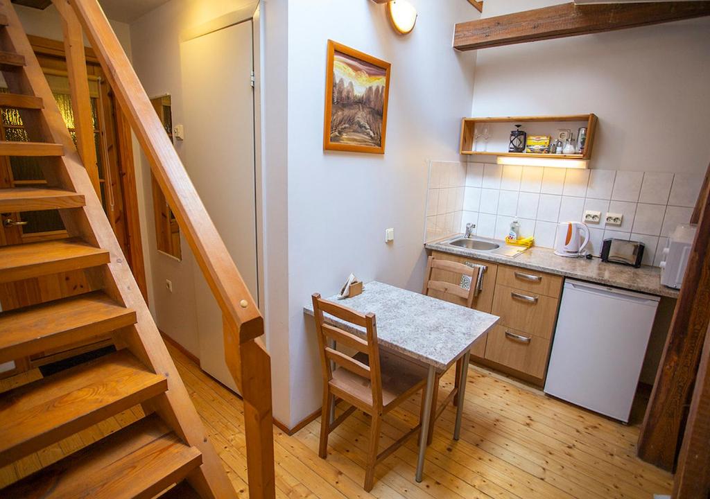 Kuchyň nebo kuchyňský kout v ubytování Villa Hortensia
