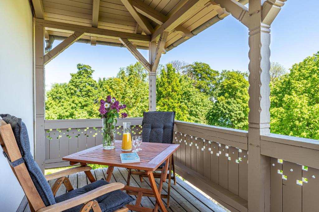 Balkón nebo terasa v ubytování Hotel Villa Halliger