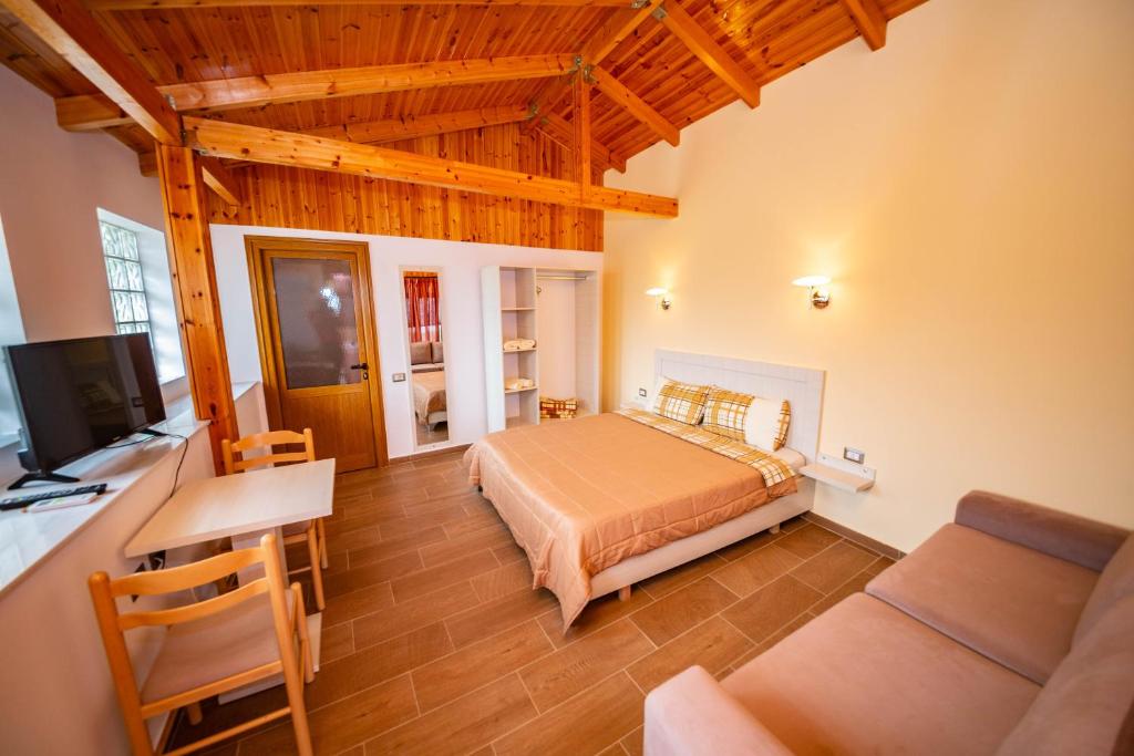 TV a/nebo společenská místnost v ubytování Guest House Luiza
