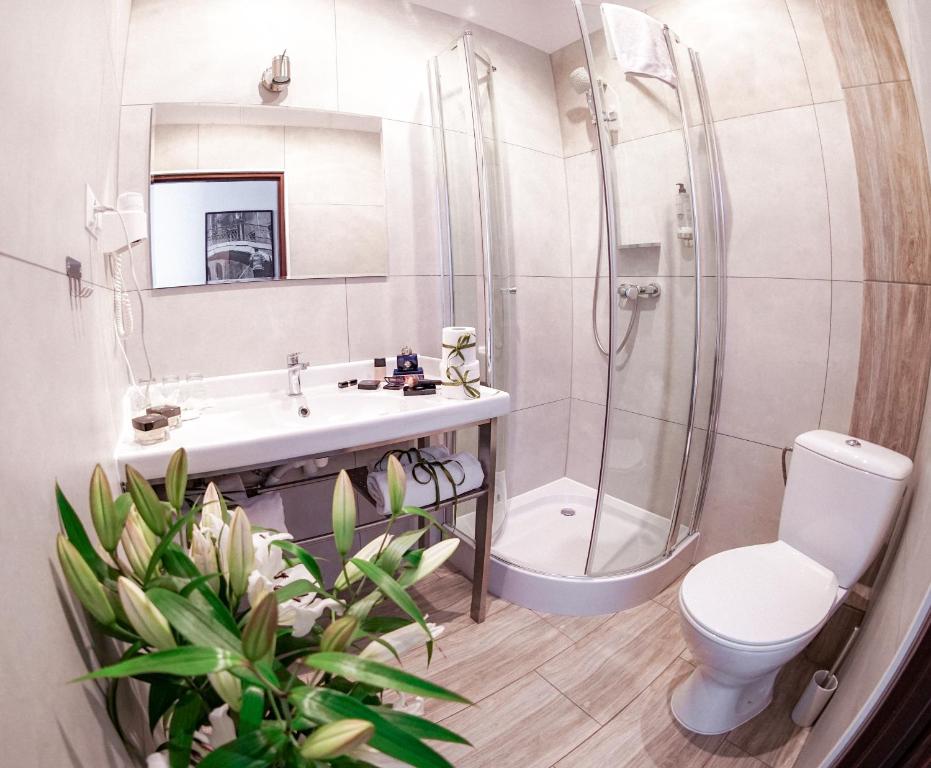 Kúpeľňa v ubytovaní City Center Rooms Piotrkowska 91
