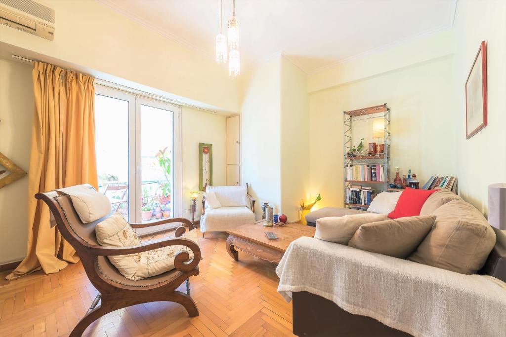 Fotografia z galérie ubytovania Central penthouse with amazing city and Lycabettus view v Aténach