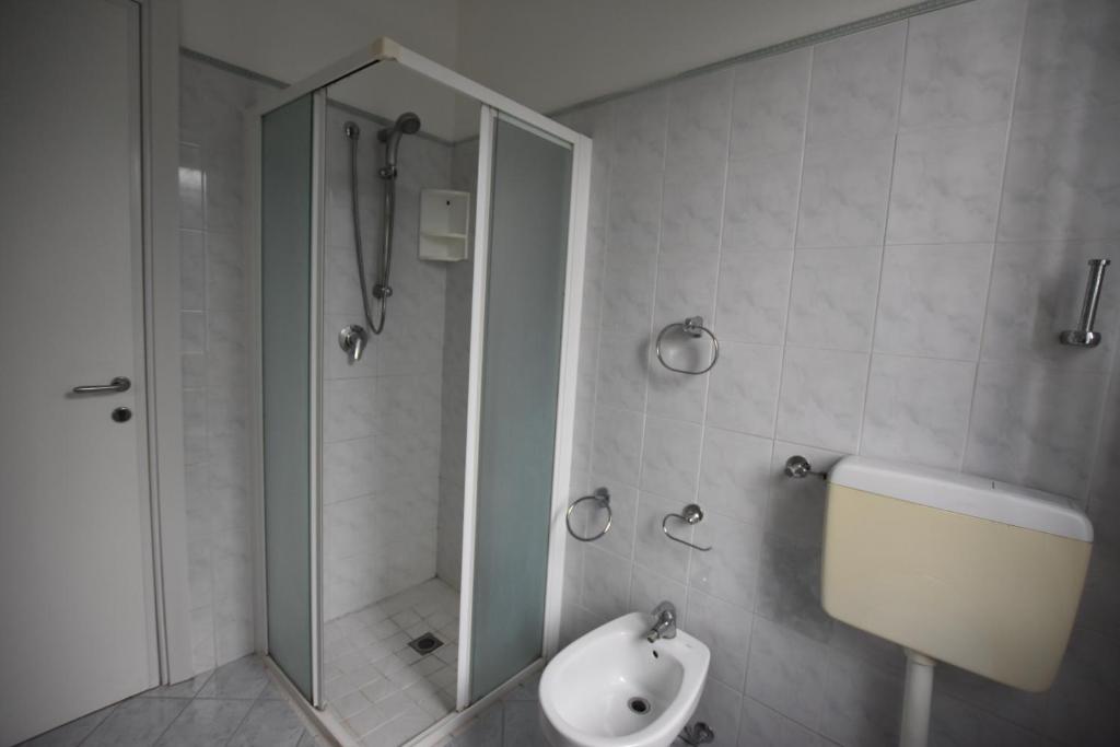 Koupelna v ubytování Hotel Bristol - a 30 mt dalla spiaggia