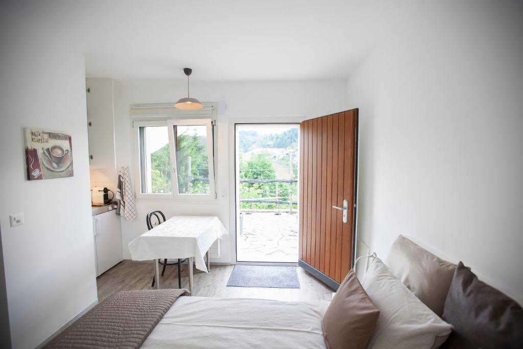 Postel nebo postele na pokoji v ubytování apartment Monte Castello