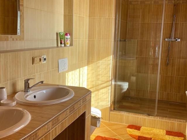 Koupelna v ubytování Luxusní horský apartmán v Beskydech