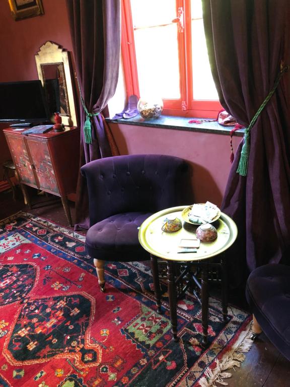 Posezení v ubytování B&B Villa le Vert-Bois