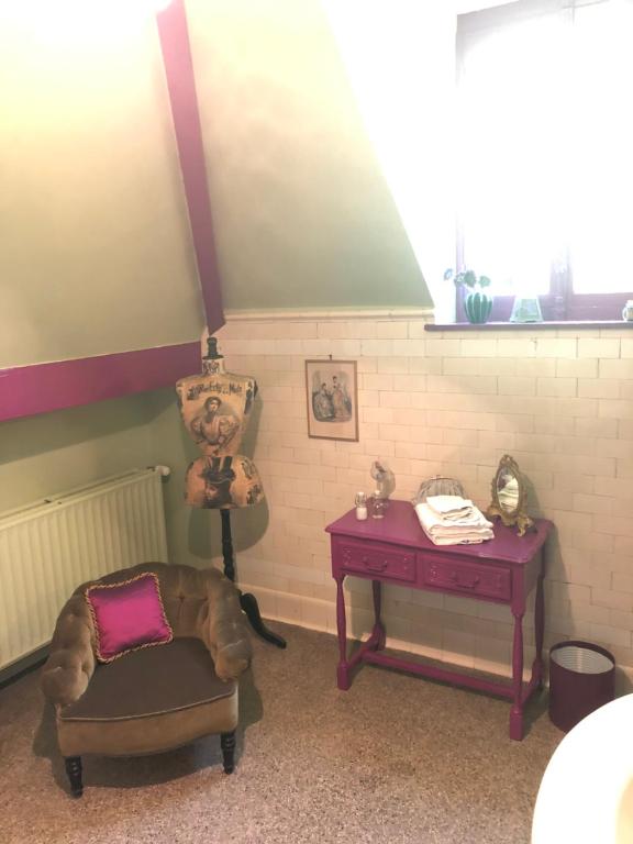 Posezení v ubytování B&B Villa le Vert-Bois