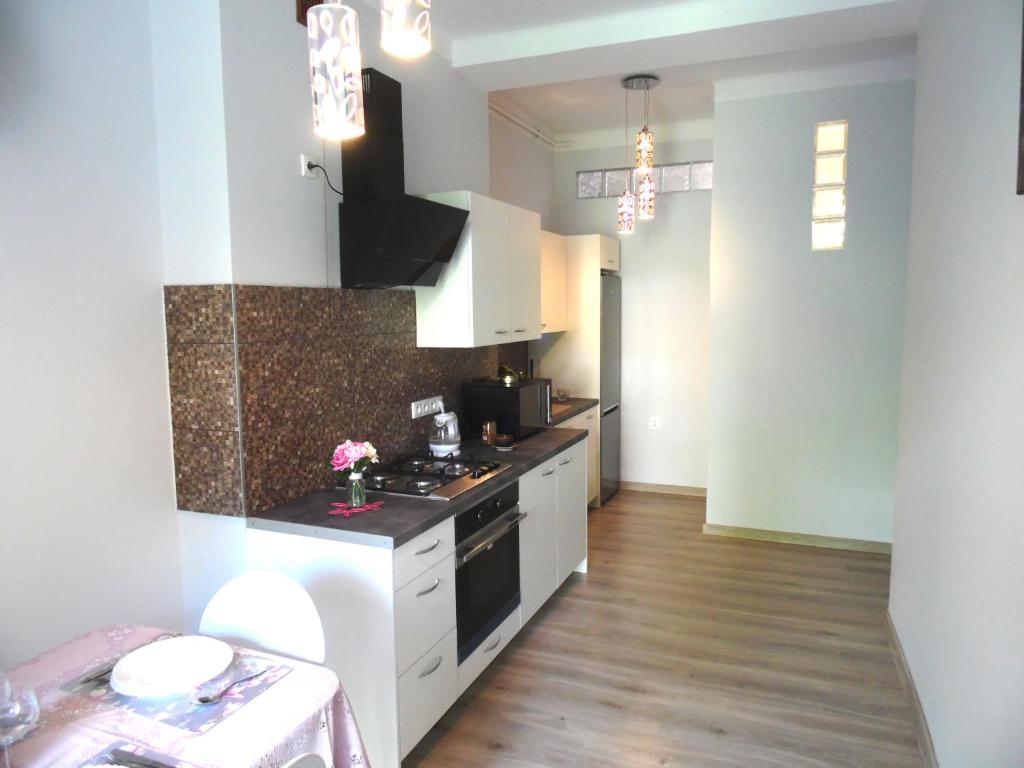 Kuchyňa alebo kuchynka v ubytovaní Apartament Orchidea