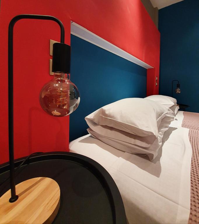 Postel nebo postele na pokoji v ubytování Hotel Aphroditi Island Park