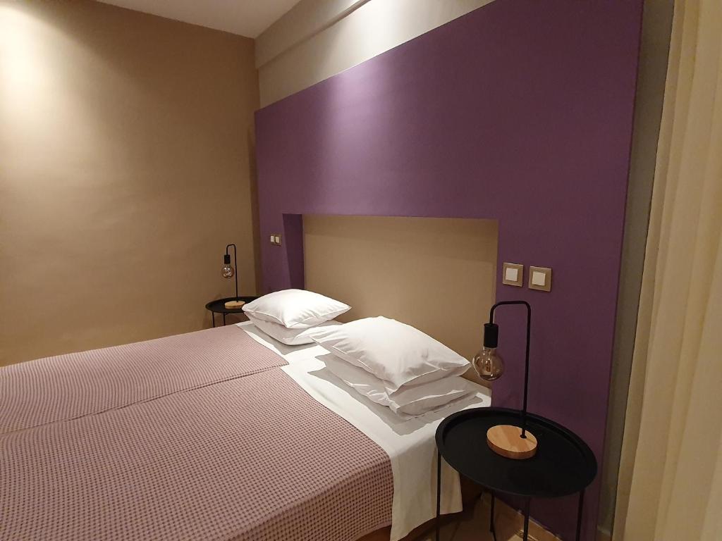 Postel nebo postele na pokoji v ubytování Hotel Aphroditi Island Park