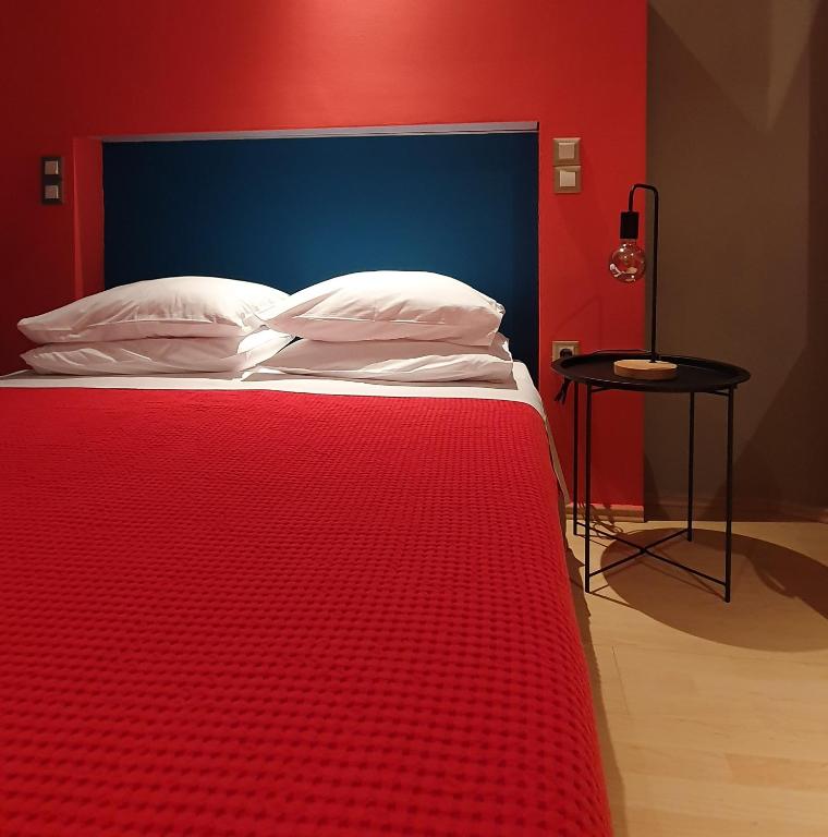 Postel nebo postele na pokoji v ubytování Hotel Aphroditi Island Park