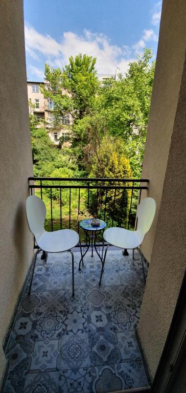 Balkón alebo terasa v ubytovaní Apartament Orchidea