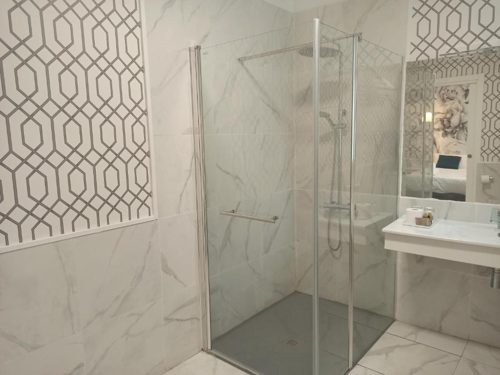 Koupelna v ubytování Rin Rooms