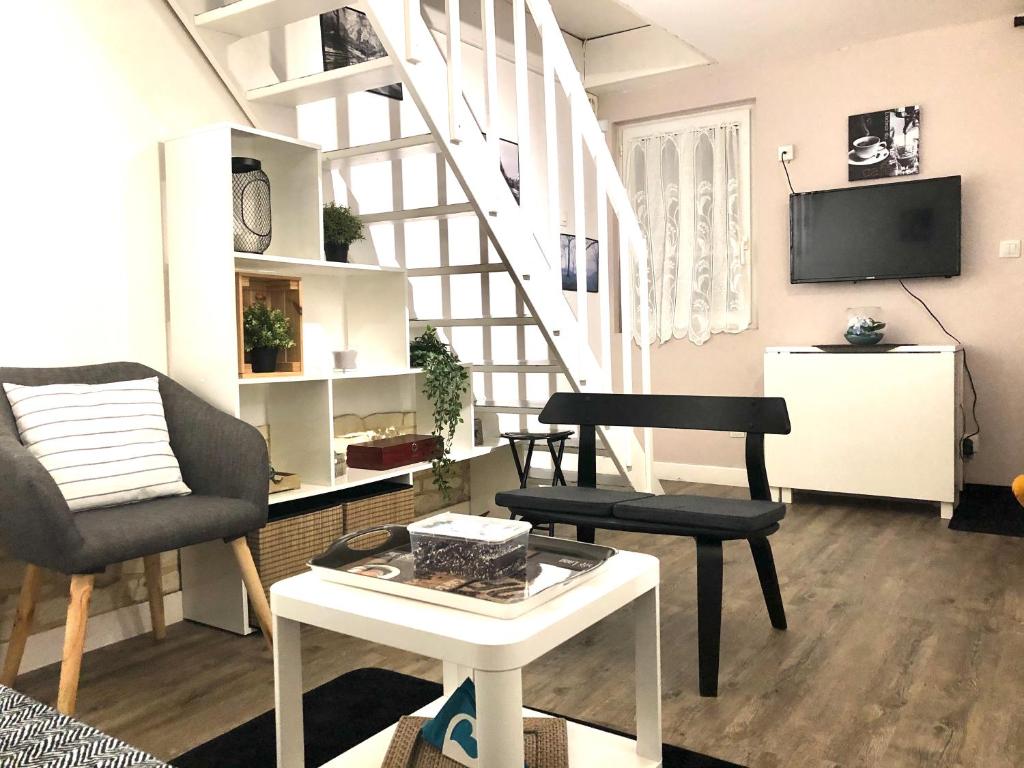 Et tv og/eller underholdning på Gîte de La Ville Bresset