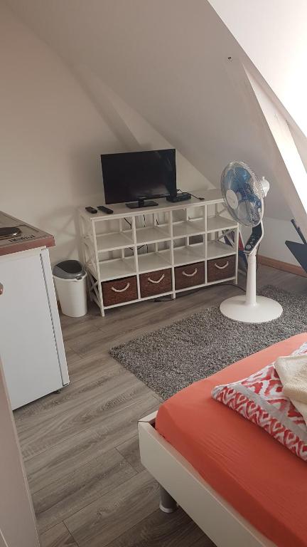 TV a/nebo společenská místnost v ubytování Flensburg City - 24h