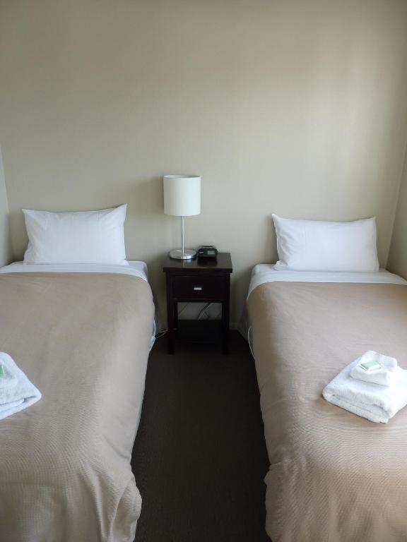 Postel nebo postele na pokoji v ubytování Wanaka View Motel