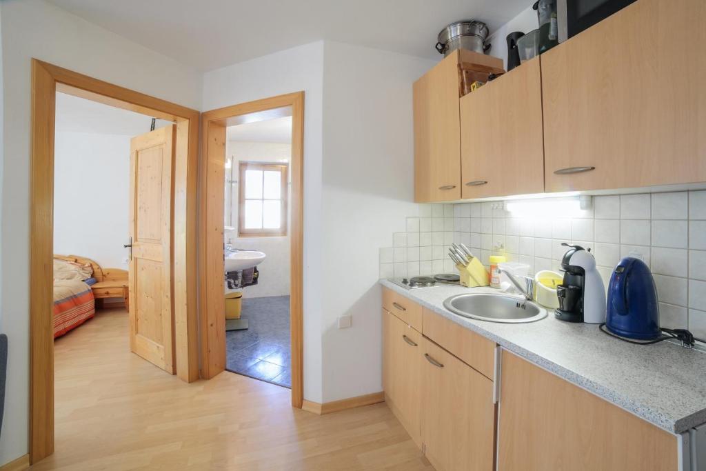 Kuchyň nebo kuchyňský kout v ubytování Strickerhof - Appartment 3