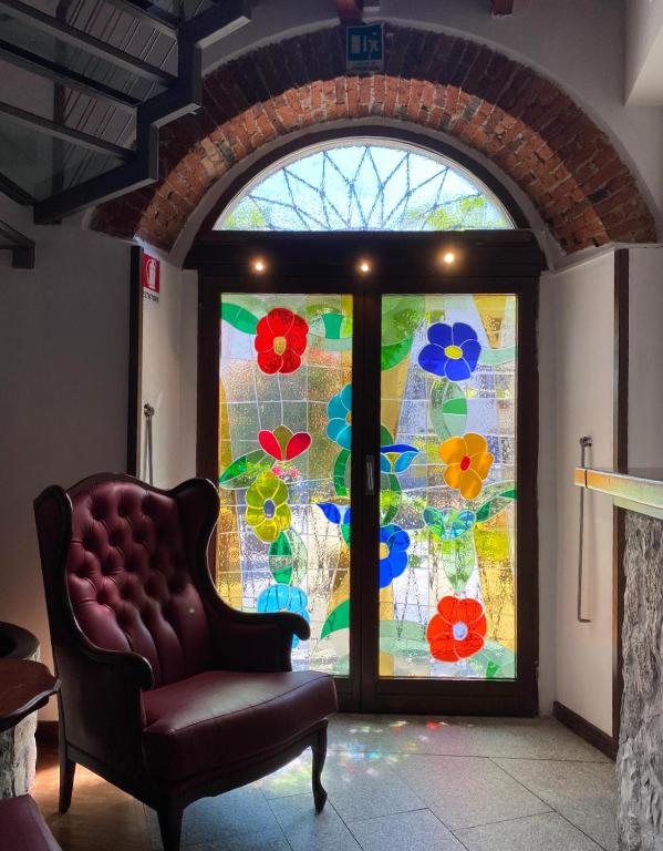 Posezení v ubytování Hotel La Locanda