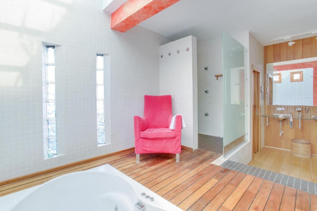 A bathroom at Villa Abaego